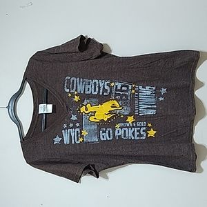 Wyoming  UW Pokes and Cowboys Women's Short Sleeve Tee